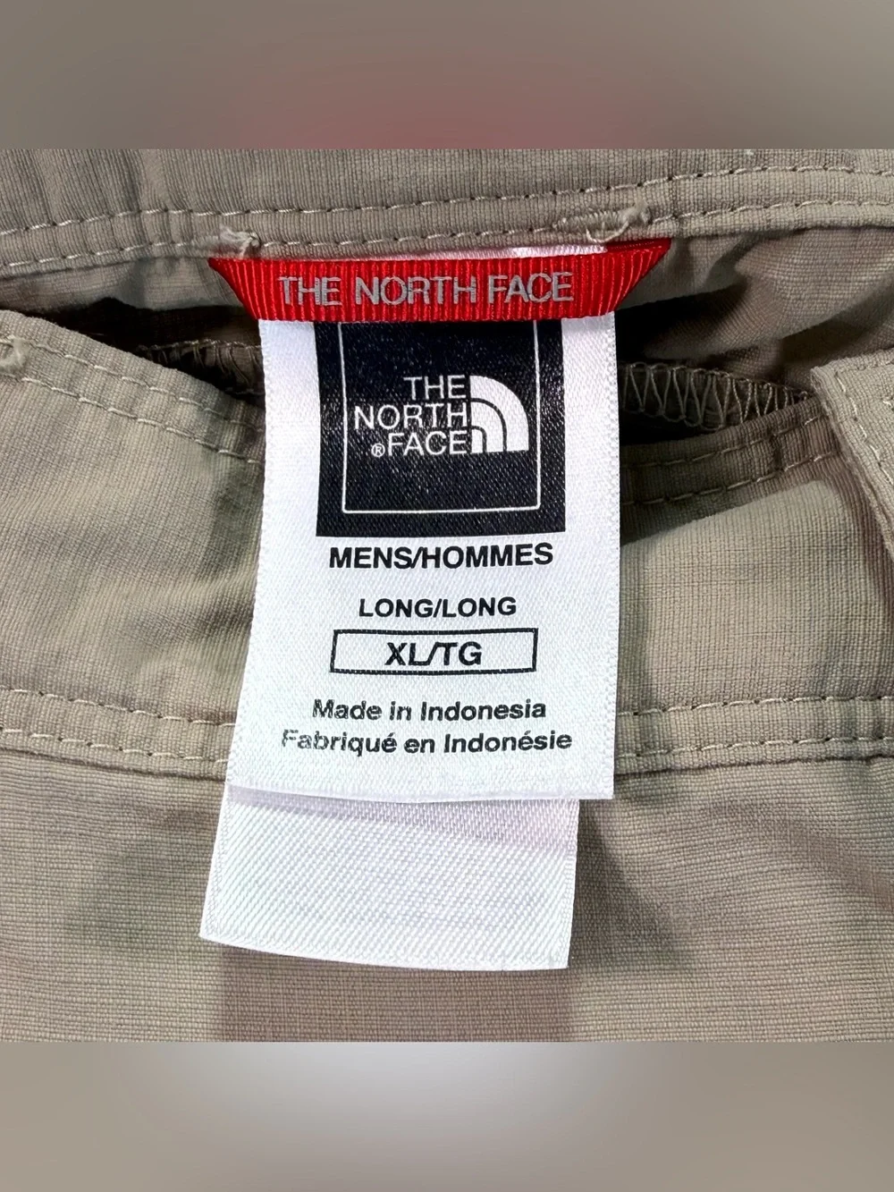 The North Face Men's Tan Ripstop Cargo Utility/Hiking Pants Sz XL IS 34” c.2010